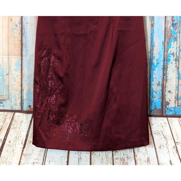 My Michelle Womens Size 9/10 Red Sleeveless V Neck Knee Length Tank Dress - Picture 4 of 9